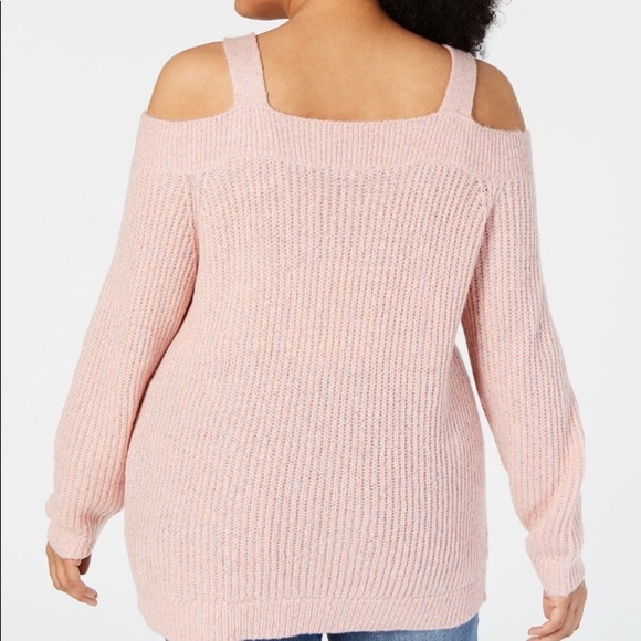 I.N.C plus size cold-shoulder sweater - Picture 3 of 8